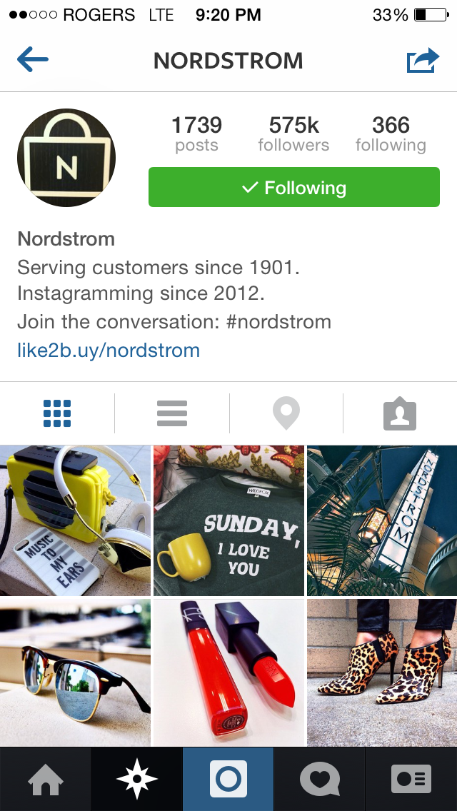 Nordstrom Instagram